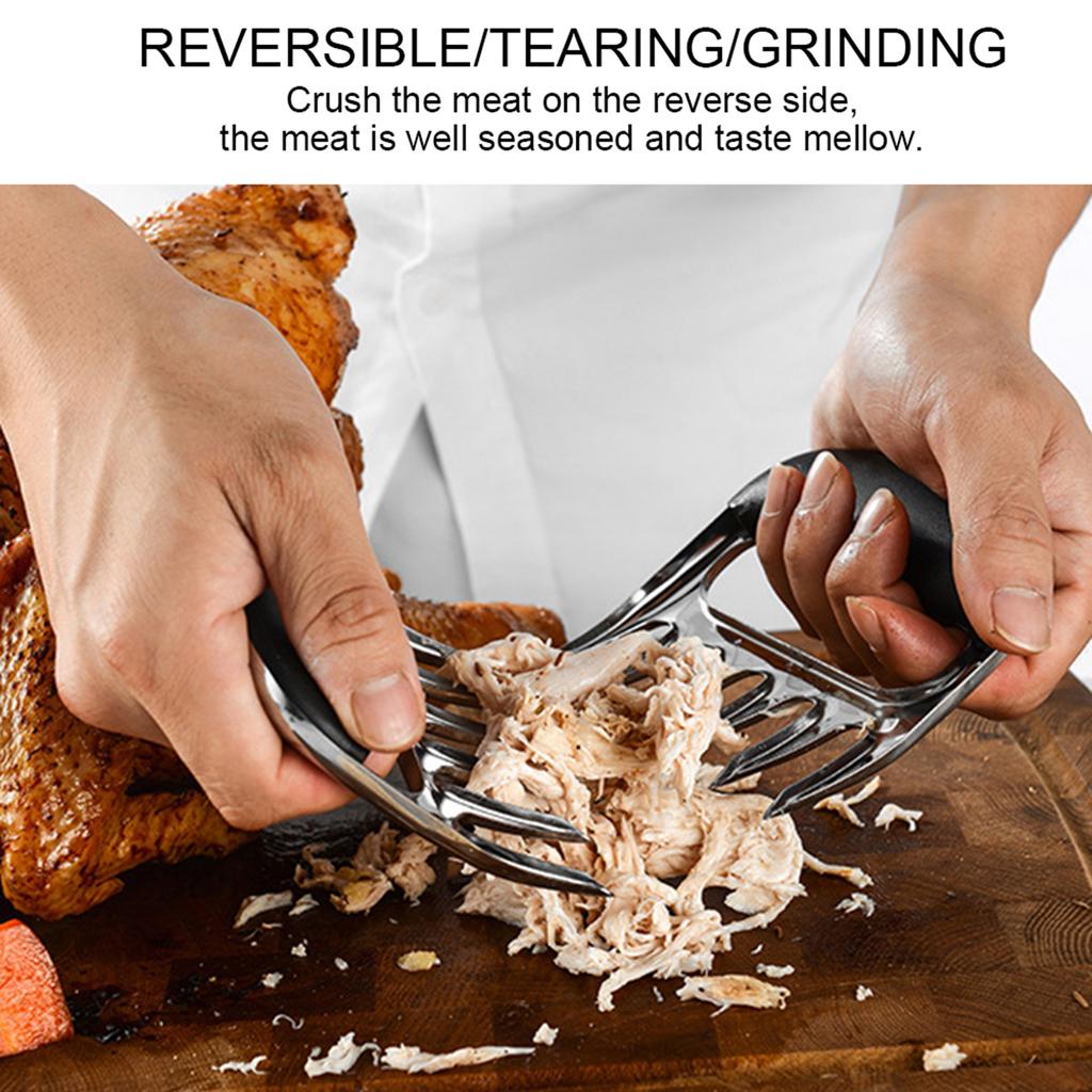 ZK20 Stainless Steel Meat Divider Bear Claw Shaped Turkey Cutter Splitter BBQ Grilling Tools