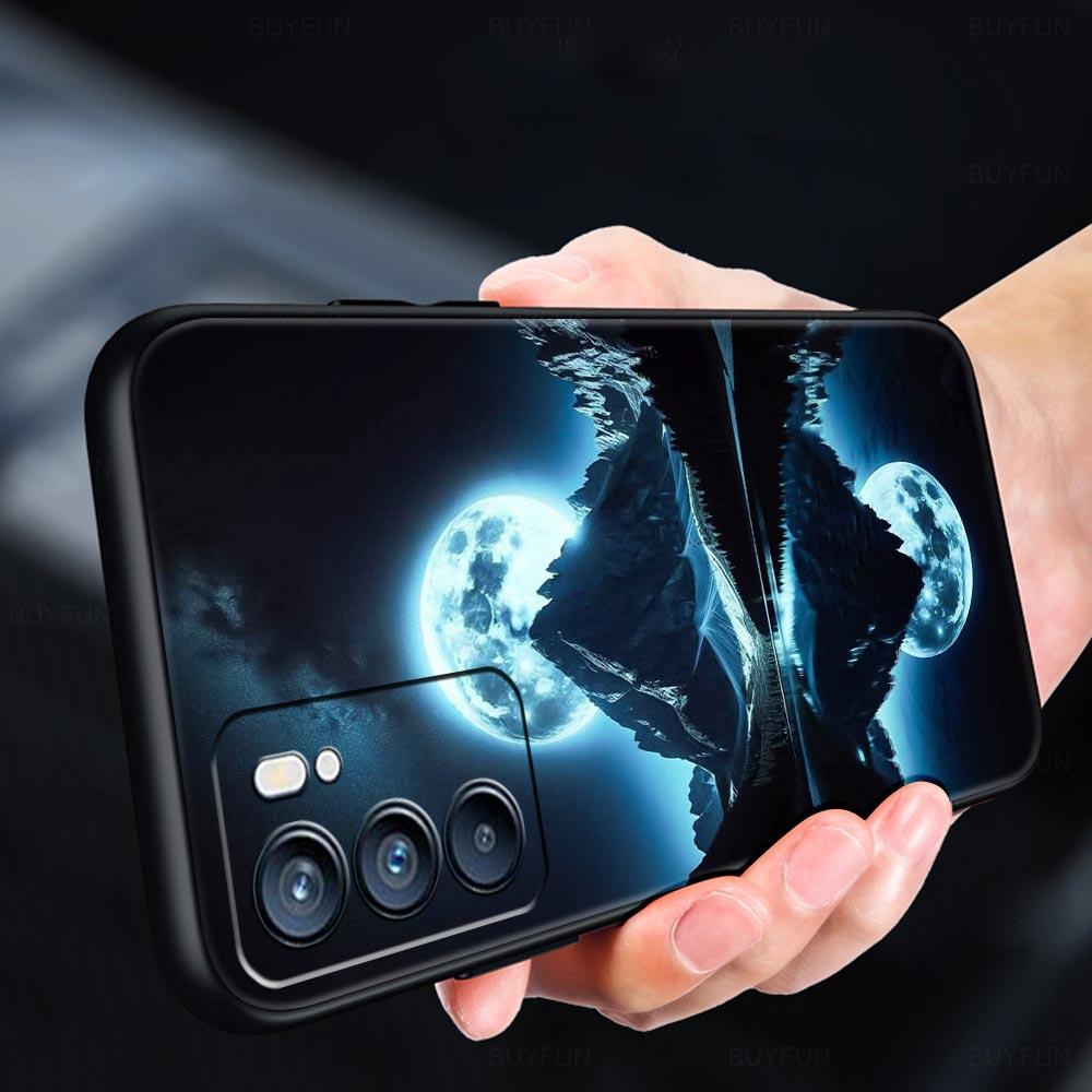 Black Mountain Peak Phone Case For Oppo A17 A31 A54 A57 A78 A79 A98 Find X5 X6 Reno 6 7 8 10 11 12 13 F Pro 5G Soft TPU Cover
