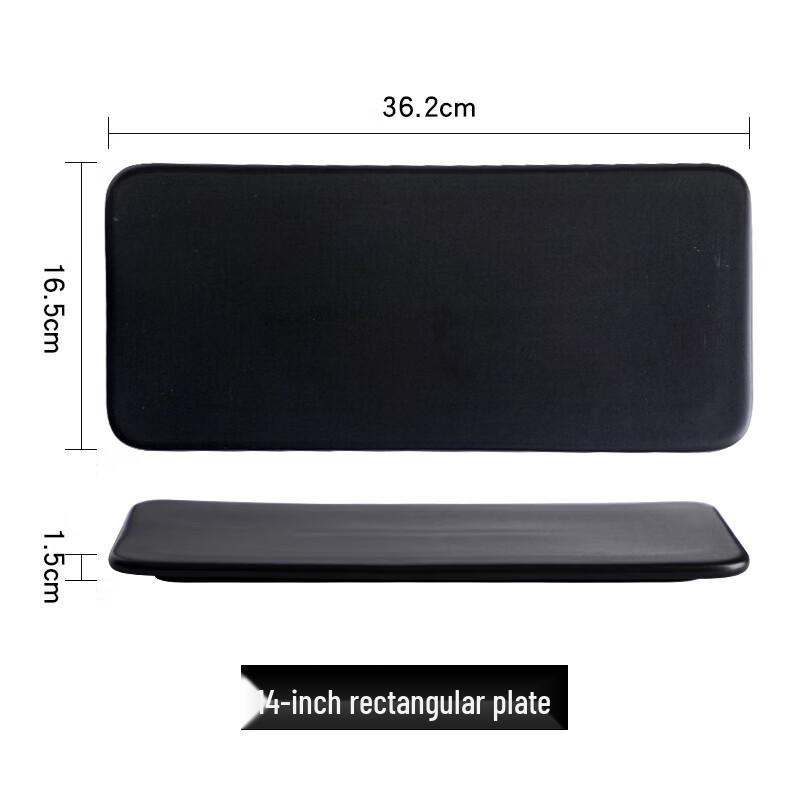 

Matte Black Nordic Ceramic Flat Plate