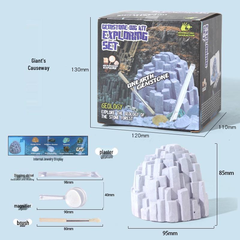 

Игрушка для раскопок драгоценных камней вулкана - Креативная образовательная DIY охота за сокровищами для детей