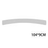 104*9cm Car Tail Box 3D Waterproof Decorative Strip Carbon Fiber Pattern Silver