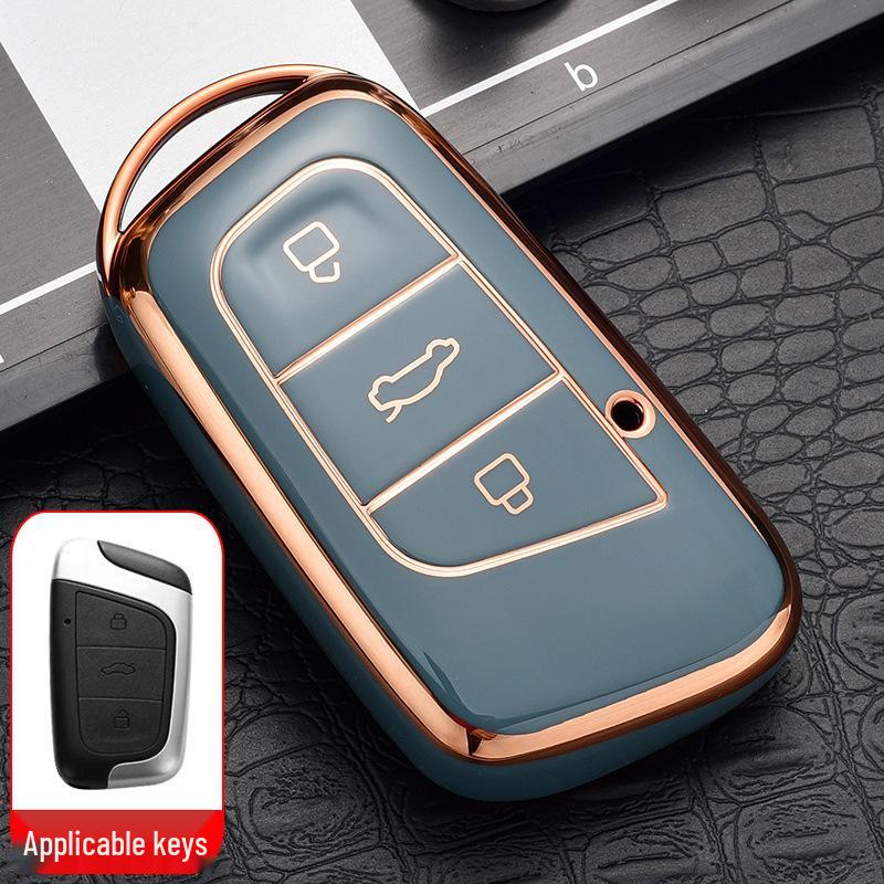High-End Personalized Lanyard for Chery Little Ant Tiggo E-Car Key - Unisex, Anti-Drop, Full-Protection Case