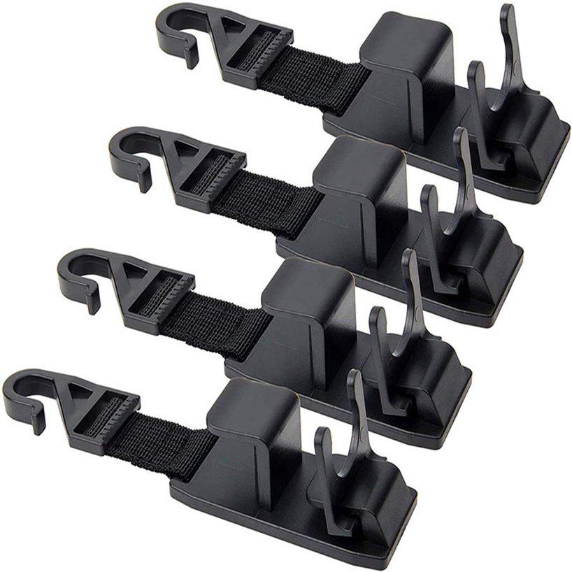 Purse ABS Car Seat Headrest Hook 1/2/4Pcs Grocery Bag Auto Seat Hanger Backseat Holder