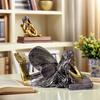 1 Resin Garden Fairy Statue Showing a Fairy Angel Girl Lying on a Book. This Statue Is Specially Designed to Install the Decoration of the Gro