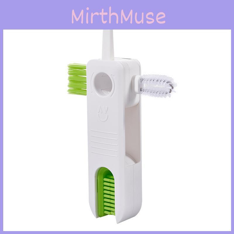 In One Four Cup Lid Brush For Glass Bottles Cleaning With Plastic Material For Kitchen Home
