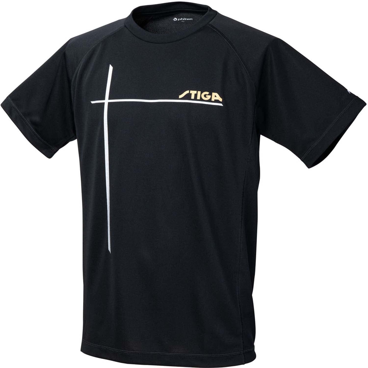 

Футболка с коротким рукавом для настольного тенниса Phiten Collaboration Shirt Black L [Stiga]
