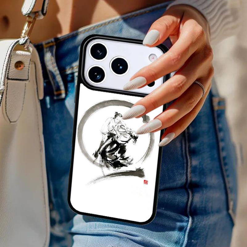 

Aikido Japanese Martial soft Phone Case For iPhone 17 Air 14 15 13 12 Max Cover For Apple 14 15 16 16e 11 Pro Max Plus Coque iPhone 17pro max
