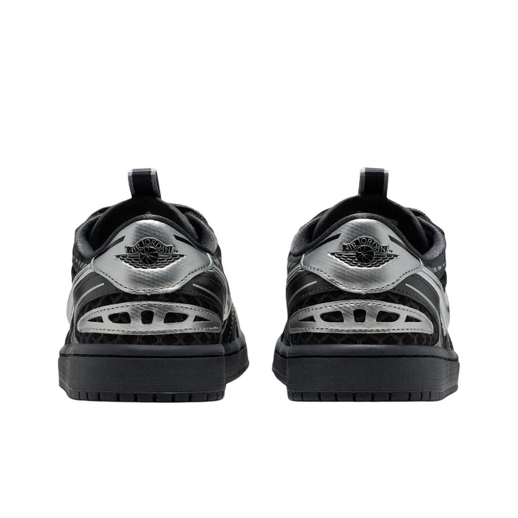 Air Jordan 1 Low Method of Make  Black/White/Anthracite/Metallic Silver Women Sneakers HQ2186001