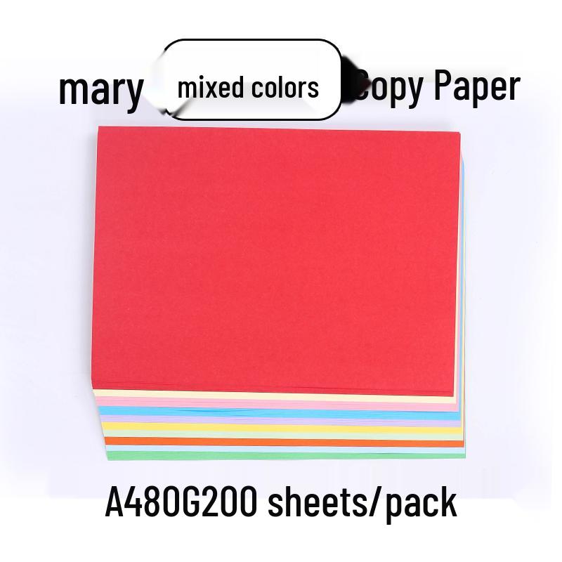 Color Copy Paper A4 80g 100 Sheets - Pink & Yellow for Crafting & Origami