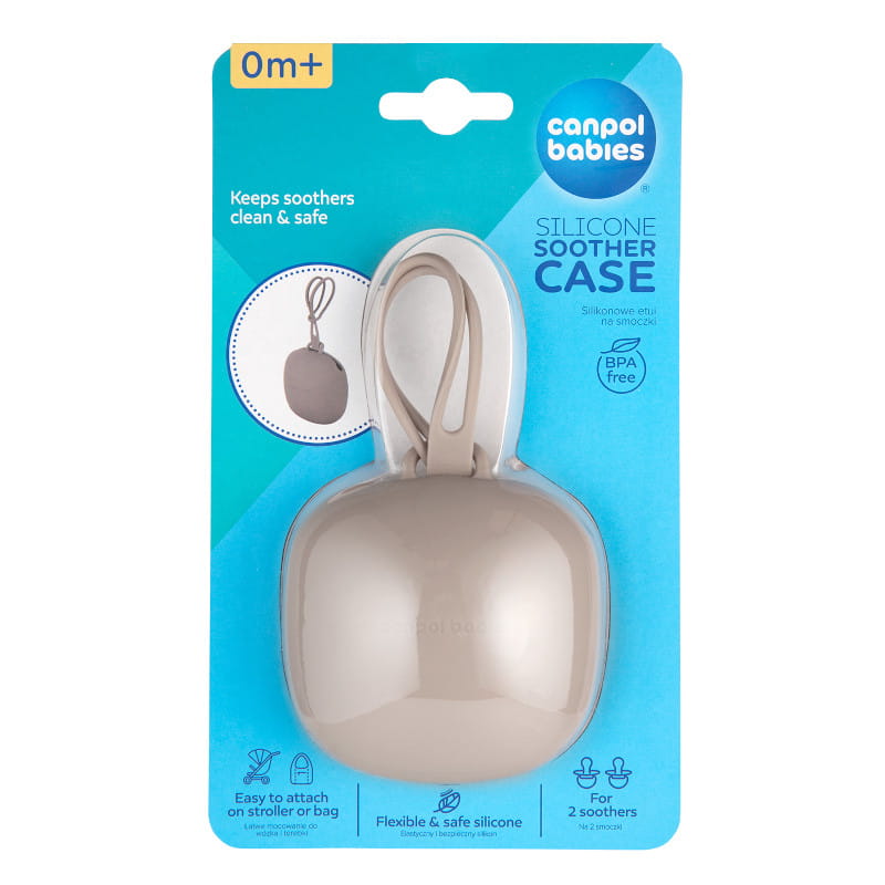 Silicone Pacifier Case Beige, Canpol Babies