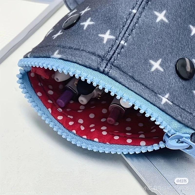 Shark Pencil Case Shark Mouth Zipper Pencil Pouch Cute Shark Pencil Special Idea Animal Stationery Pouch for Office Supply