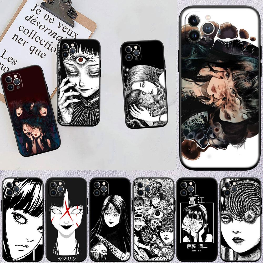 BF75 Junji Ito Tomie Soft Shell Phone Case for Redmi Note 13 14 Pro+ Plus A3 A3X 13X 13C 13R 14S 14C 14R