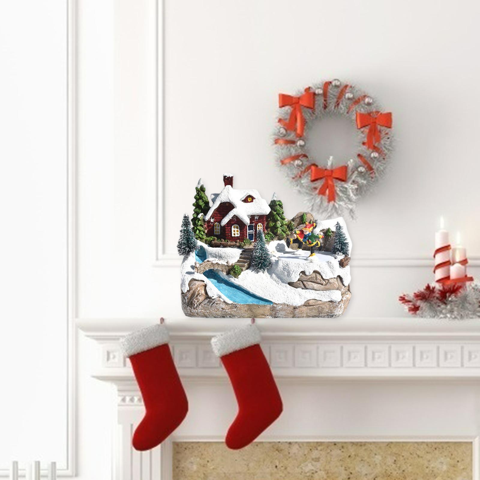 

Мини Рождественский Снежный Домик Смола Декор Игрушка Статуя Светодиодная Крытая Зимняя Снежная Деревня Подарочный Ремесленный Дом Рождественская Деревня для Свадьбы Рождество