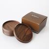MUSEO Coasters, 88mm, Set of 5, with Box (Walnut)