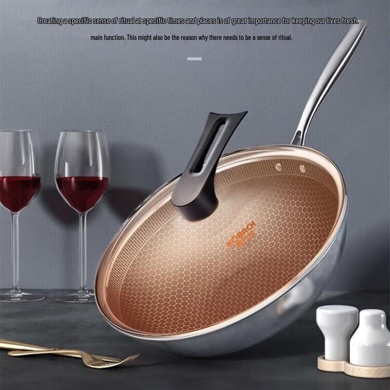 Kangbakh Elite Three-Layer Steel Honeycomb Wok