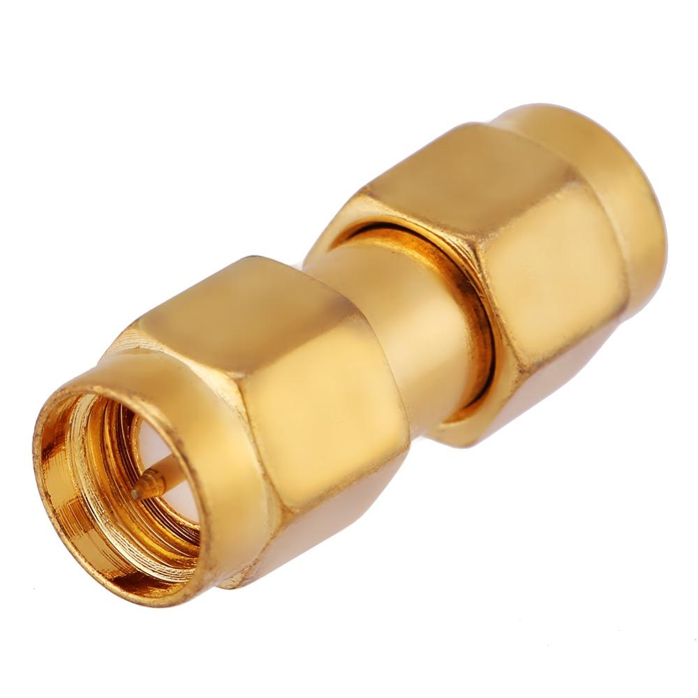 5PCS Durable Straight Plug SMA Male Connector Gold Gold Plated Coaxial Connector SMA Male Adapter Coaxial Systems