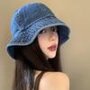 Stylish Denim Bucket Hat For Women With Embroidery Perfect For Spring And Summer Wear