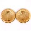Chanel Earring COCO Mark Plated Gold/Colored Stone 27.8g Women Used