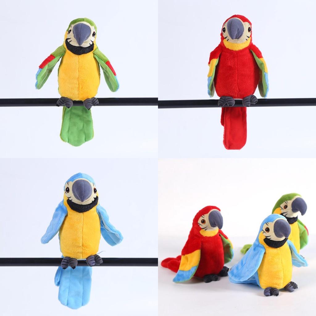 Premium Electronic Pets Talking Parrot Plush Toy For Kids With Funny Sounds And Records