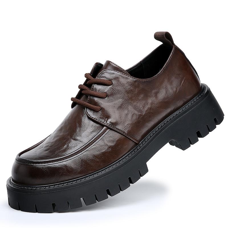 FashionAutumn Platform ankle botas British style mens fashioni leather boots designer shoes evening prom dress motorcycle boot