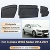 Sun Shades For Mercedes-Benz C-Class W205 Sedan 2014-2021 Sunshades Magnetic Privacy Protection Visor Curtains Auto Accessories