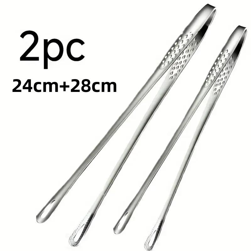 1pc/2pcs stainless steel multifunctional barbecue clips perfect for barbecue, baking and camping durable kitchen tools