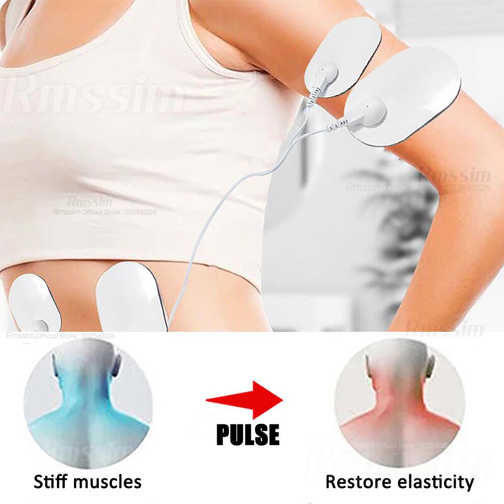 LCD-Display EMS Nacken Rücken Elektrische Massage Zervikalwirbel Patch Körper Nacken Hüfte Toner Massagegerät Fernbedienung 8 Modi 19 Stufen