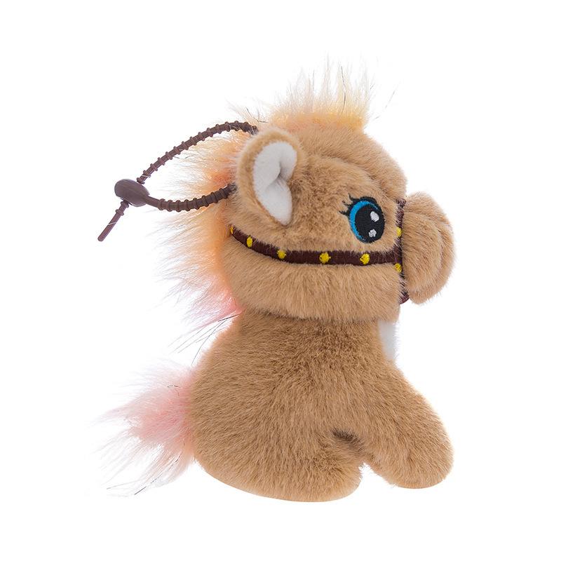 Süßer süßer Pony-Anhänger Plüschtier Puppe Pony-Taschen-Anhänger Schlüsselanhänger Stoffpuppe