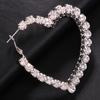 Love Earrings Fashion Personality Simple Diamond Earrings European and American Trendy Accessories Women