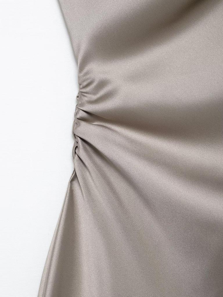 TAOP&ZA Spring/Summer Women's Pleated Asymmetrical Dress 2248748
