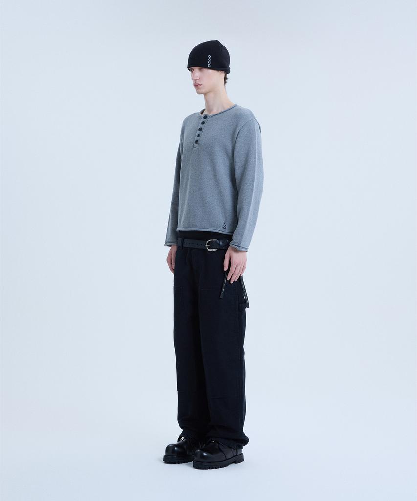 NOISE Double Knee Carpenter Work Pants_[Black]