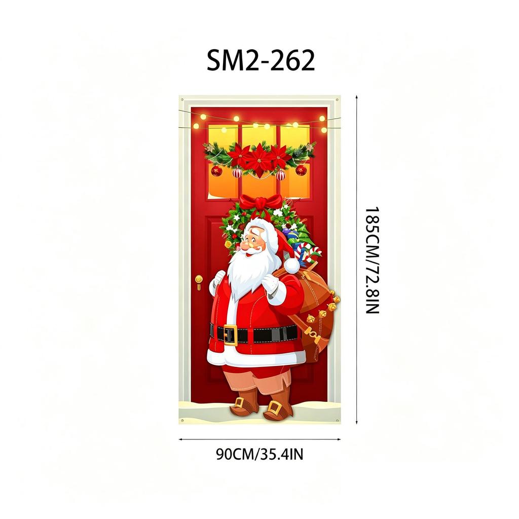 Santa Claus Christmas Hanging Cloth Background Decoration