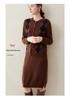 Lekasha 100% Cashmere Elastic Waist Short Skirt