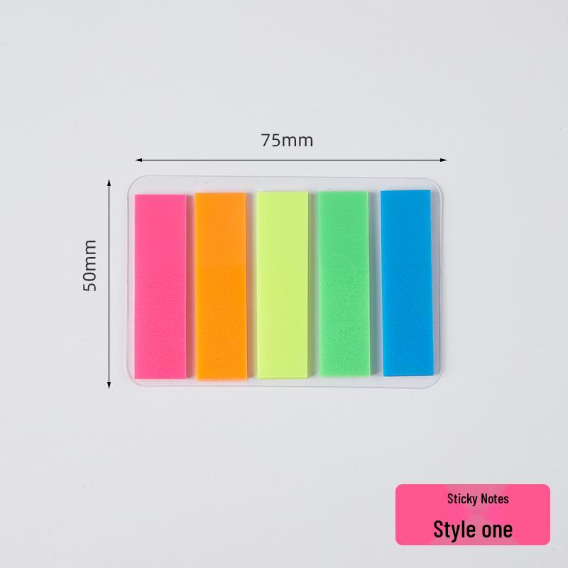 White and Blue Self-Adhesive Handwritten Label Stickers with Index Notes