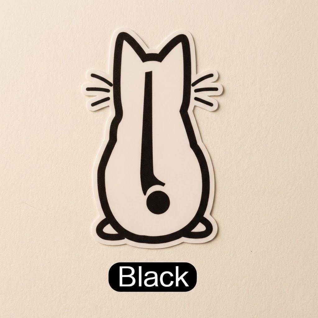 Funny Cat Car Sticker Reflective Window Decal Moving Tail Animal Decoration for Car Rear Windshield Notebook and Car Accessories чёрный
