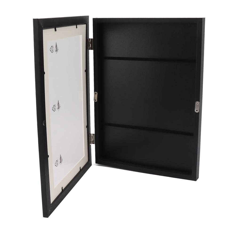 Kids Art Frame Density Board PS Magnetic Front Opening Changeable Artwork Display Frame Holds 50PCS Pictures for Crafts