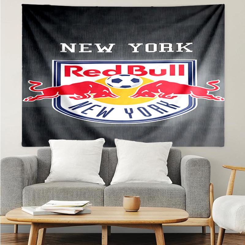New York Red Bulls Crest Tapestry, Unique Design Tapestry, Suitable for Bedroom,Livingroom, Playroom,Heartwarming Fan Holiday Gifts