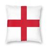 Flag Of England Square Pillowcase Polyester Linen Velvet Pattern Zip Decor Throw Pillow Case Sofa Cushion Cover