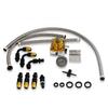 Adjustable Fuel Pressure Regulator FPR Kit Gas / Oil 0-100psi Gauge 6AN AN6 Line