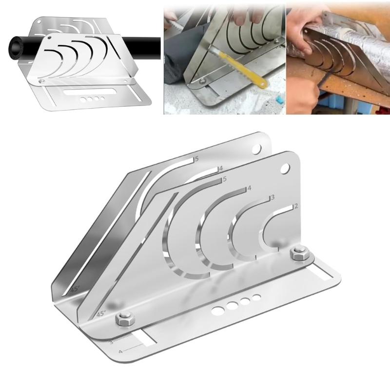Foam Pipe Insulation Cutting Guide 45° Rubber Insulation Pipe Cutter Professional Foam Pipe Cutter Tool Adjustable