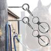 Silver Horse Trailer Ties Stainless Steel Tie Horse Buckle Pulling Back Horse Tie Ring  Tack Needs