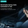 USAMS 3.4A LED Digital Display Car Charger With 3 In 1 Cable Dual USB Phone Charger For iPhone iPad Xiaomi Huawei Samsung Tablet