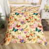 Botanical Lily Duvet Cover Twin Full Queen King Chic Floral Comforter Cover Boho Flower Bedding Set Watercolor Petals Bed Set