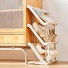 Plastic Shoe Rack Multi-Layer Stackable Shoe Organizer DIY Thickened Space Saving Shoe Shelf Home Storage Shoe Cabinet