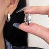 Simple Light Luxury Circle Earrings, Metal Cold Style Fashion Versatile Earrings, Niche Design Earrings