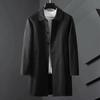 Autumn Men's Casual Mid-length Jacket Mid-length Windbreaker Men's Spring and Autumn Handsome Thin Large Size