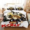 K ON Light Music Club Bedding Set 3PCS Anime Girl Band Guitar Drum Keyboard Character Print Duvet Cover All Sizes Customizable