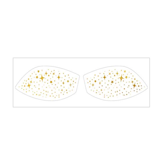 Metallic Eye Tattoo Stickers, Waterproof Temporary Freckle Decals, Sparkling Foil Eye Makeup for Festival Party, Glitter Face Art