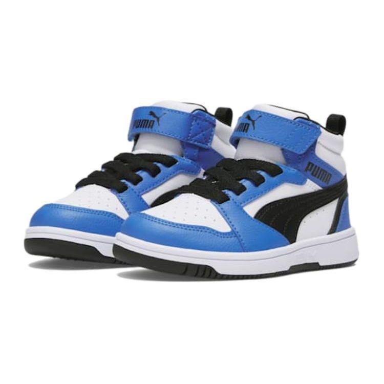 Puma Rebound Mid Kids Sneakers Kids Sneakers White Blue 393832-06