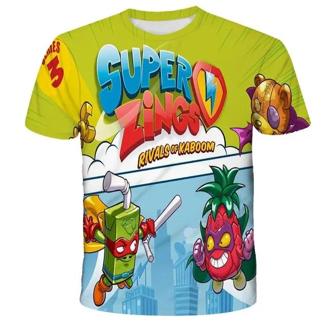 Kids Summer New Casual Funny Cartoon Game 3D Print O-neck T-shirts 3-13 Years Boys Girls Outfits Tops Children Clothes